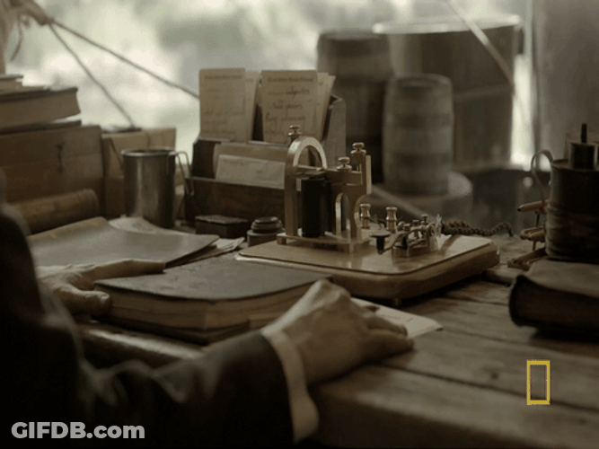 Civil War Telegraph Communication GIF