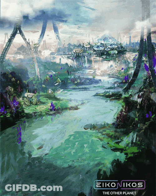 Civilization Beyond Earth Flying Vehicle Driving Past GIF