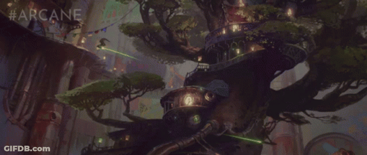 Civilization Beyond Earth With Flying People GIF