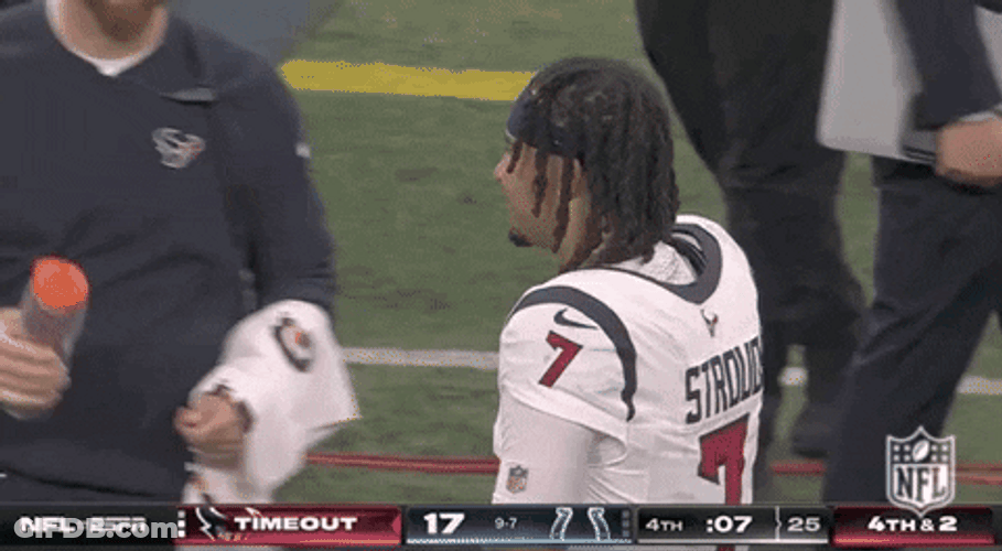 Cj Stroud Time Out Hand Shake GIF