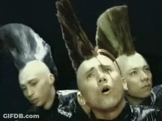 Clap Funny Hair GIF