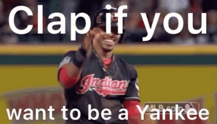 Clap If You Want To Be Yankee Lindor GIF