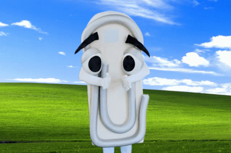 Clapping Clippy Cartoon GIF