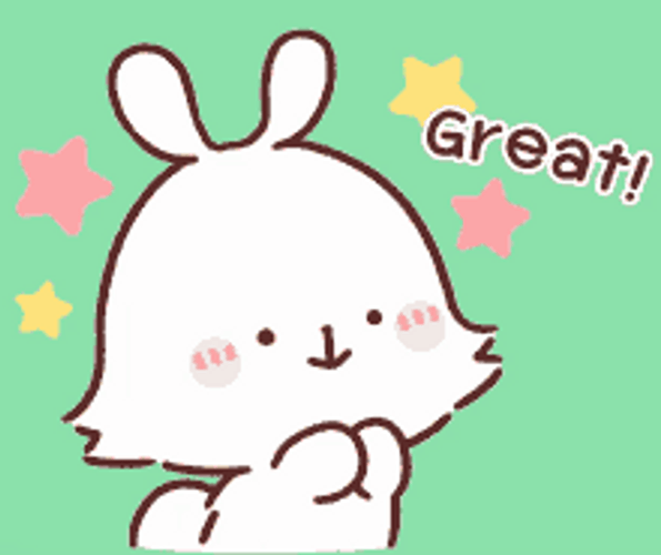 Clapping Hands Round Of Applause  Great Cute Bunny GIF