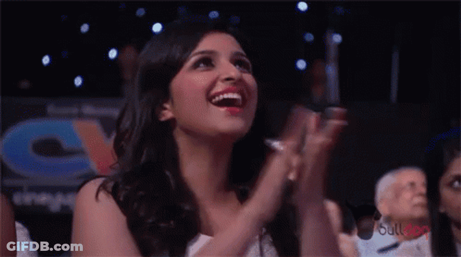 Clapping Parineete Appreciation GIF