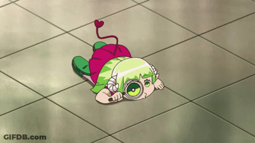 Clara Valac Searching On Floor Anime GIF