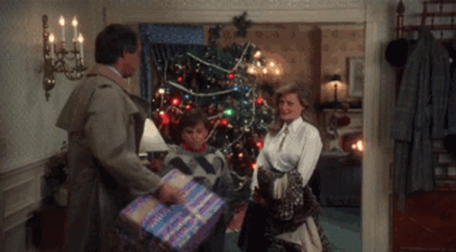 Clark Griswold Shaking The Gift GIF