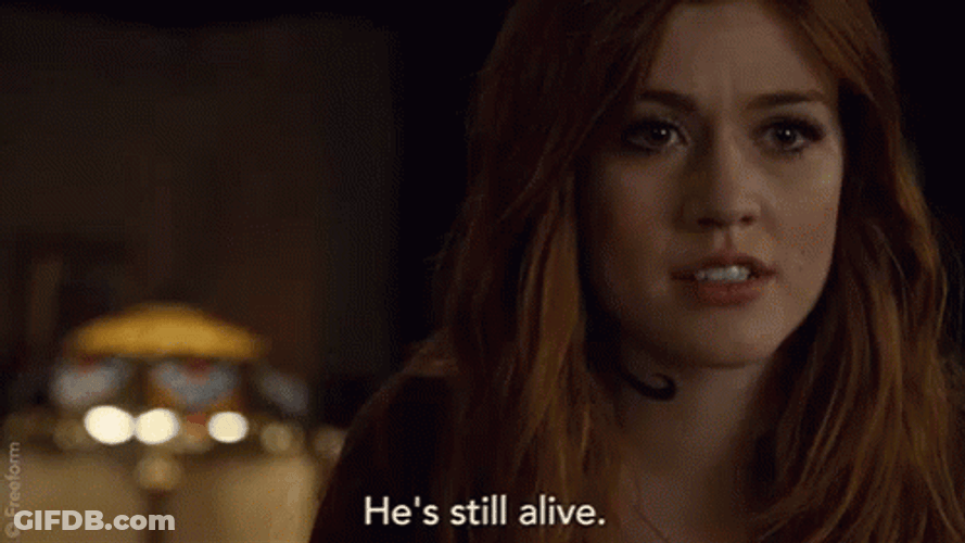 Clary Fray Hes Alive GIF