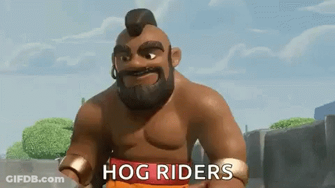 Clash Of Clans Character By Wall GIF