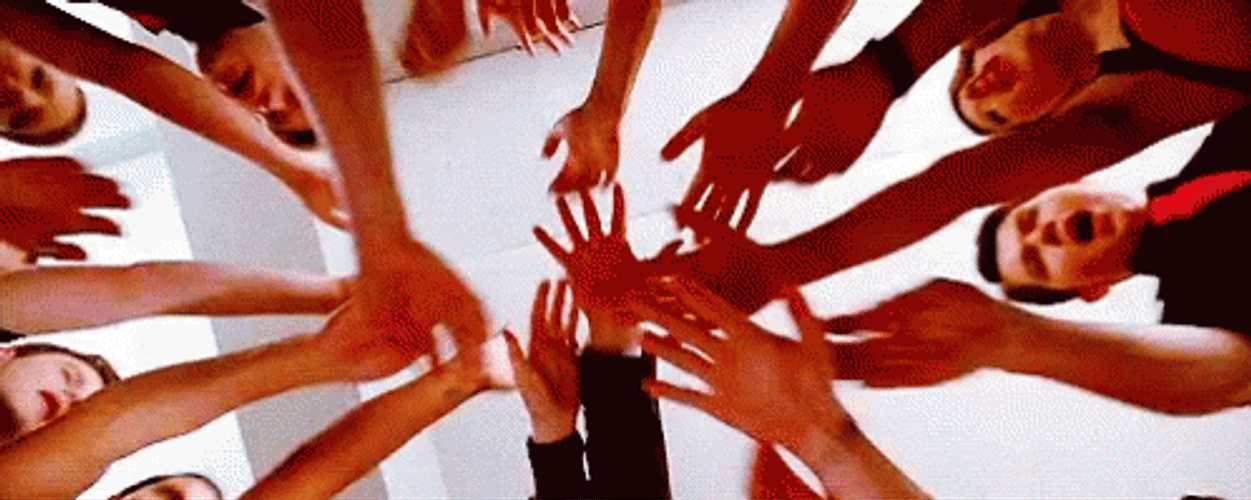 Class Team High Five GIF