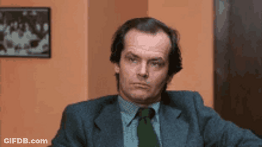 Classic Actor Jack Nicholson Blinking His Eyes GIF