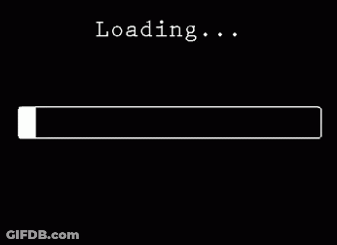 Classic Black Loading Screen GIF