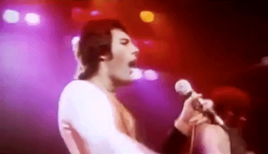 Classic Freddie Mercury Song GIF