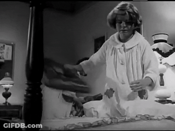 Classic Fun Sisters Pillow Fight GIF