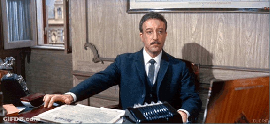 Classic Impatient Peter Sellers GIF