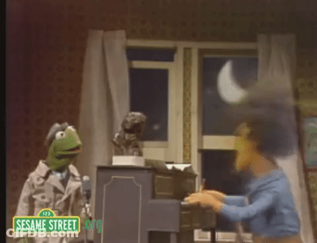 Classic Kermit Performing In Muppets GIF