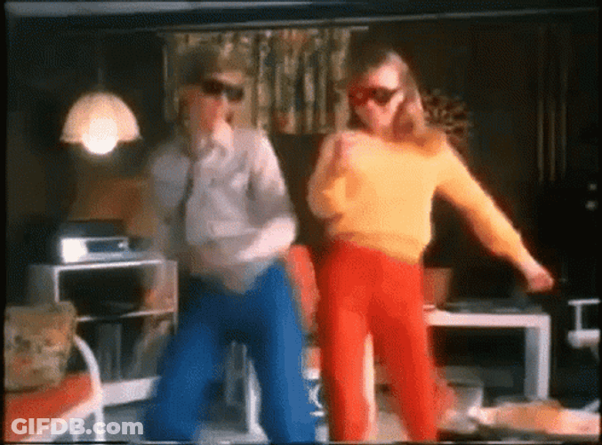 Classic Kids Happy Dancing Hips Bumping GIF