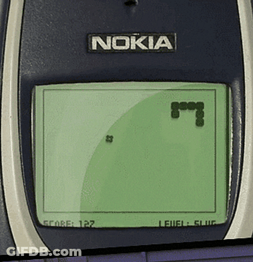 Classic Nokia Snake Game GIF