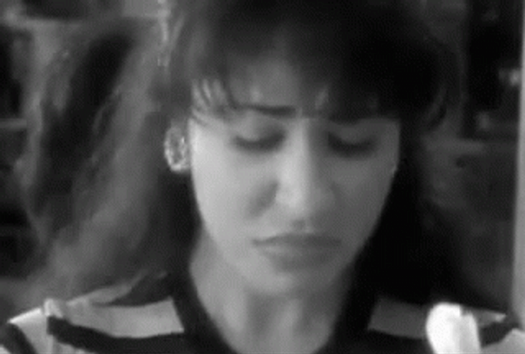 Classic Selena Quintanilla Sad Shaking Head GIF