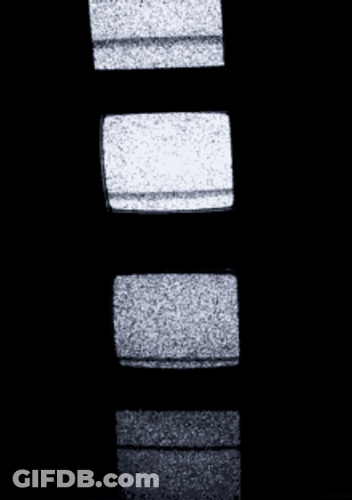 Classic Static Glitch Film GIF