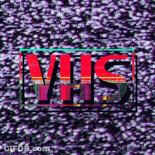 Classic Vhs Changing Hue Grainy Screen GIF