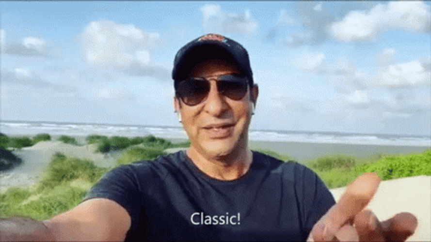 Classic Wasim Akram GIF