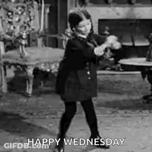 Classic Wednesday Addams Foot Shuffle Dancing GIF