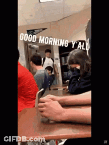 Classroom Group With Good Morning Y'all GIF