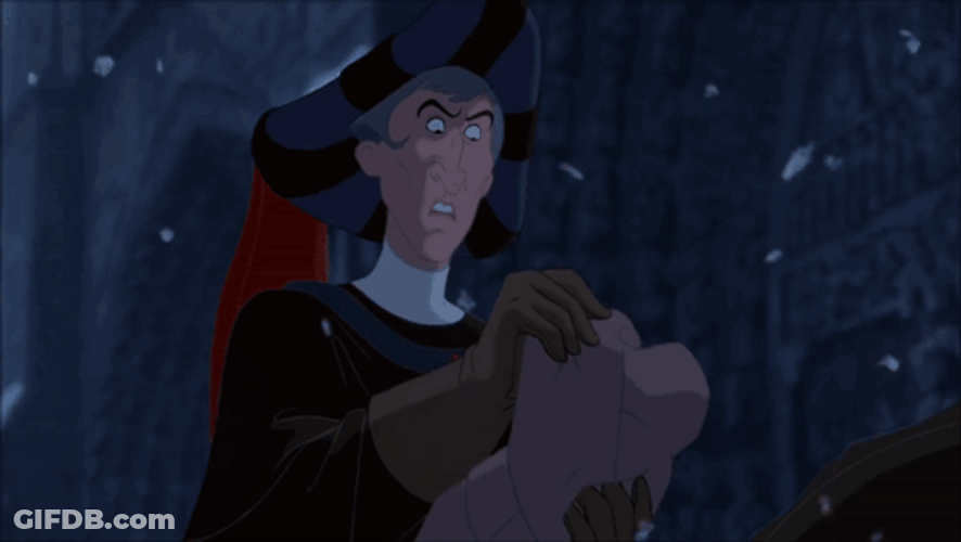 Claude Frollo Got Scared Notre Dame GIF