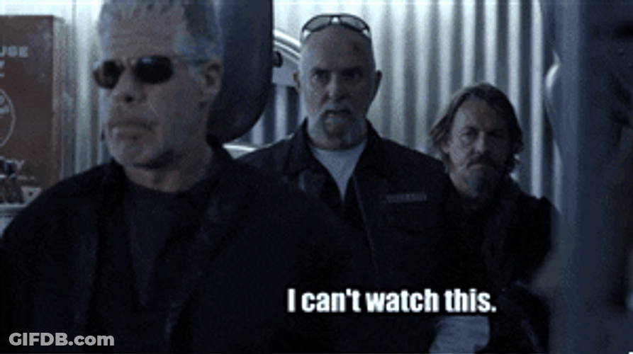 Clay Morrow With The Sons Of Anarchy Motorcycle Club GIF