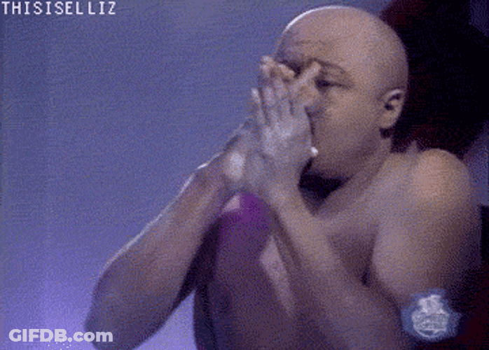 Clayton Bigsby Blowing Powder In His Hands GIF