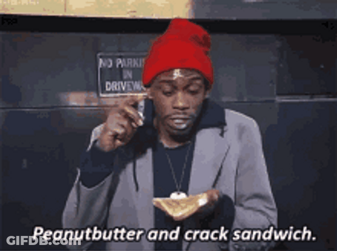 Clayton Bigsby Making Peanut Butter & Crack Sandwich GIF