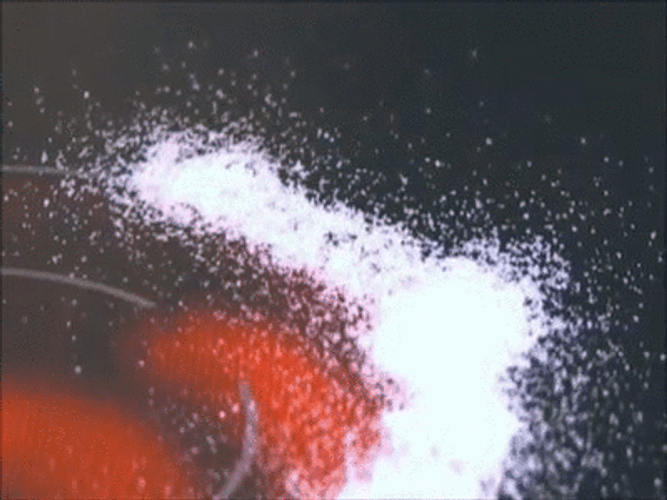 Cleaning Excess Powdery Substance GIF