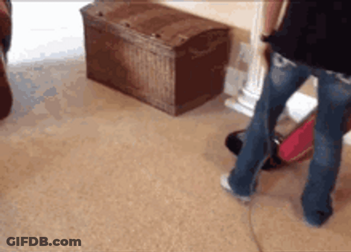 Cleaning & Vacuuming The Floors GIF