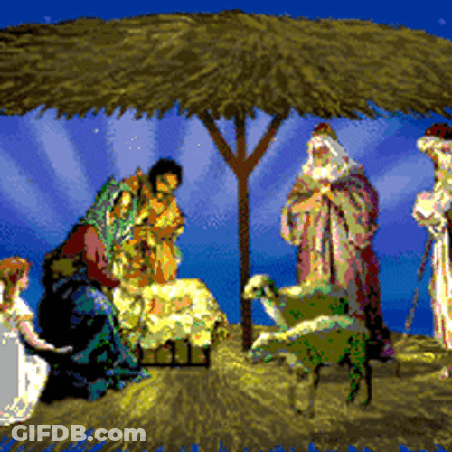 Clear Night Sky Nativity Of Jesus Christ GIF