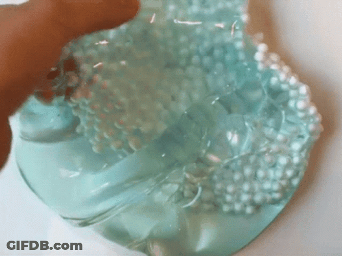 Clear Sea Like Colored Slime GIF