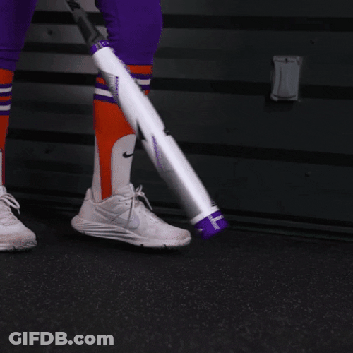 Clemson Baseball Bat GIF
