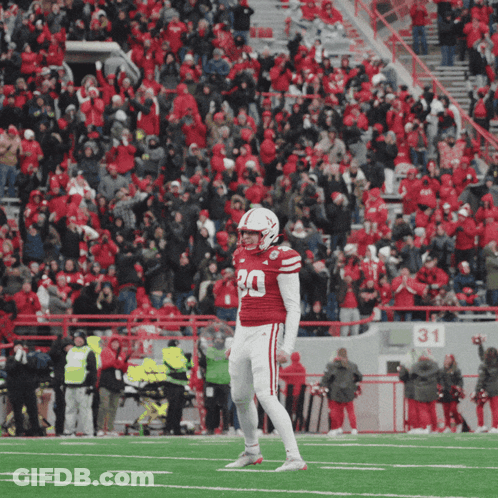 Clemson Football Player In Helmet And Number 98 Jersey GIF