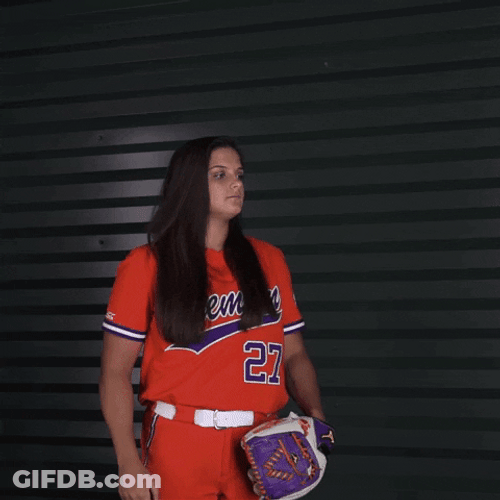 Clemson Player Catching Ball GIF