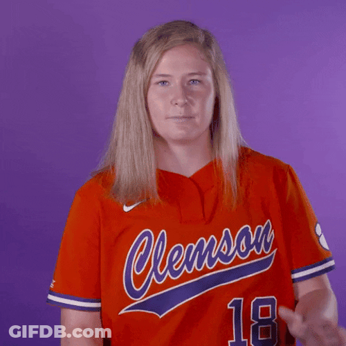 Clemson Player Hard Hand Clapping GIF