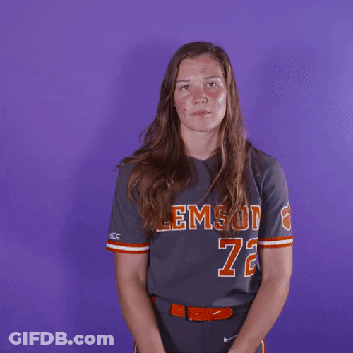 Clemson Player Throwing Ball Act GIF