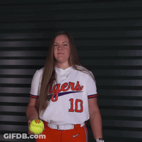 Clemson Playing With Green Ball GIF