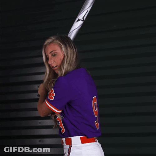 Clemson Strong Bat In Action GIF