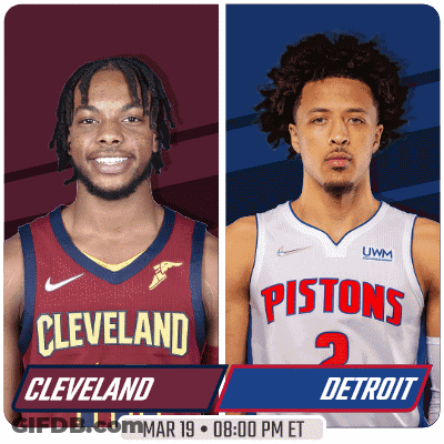Cleveland And Pistons Basketball Players GIF