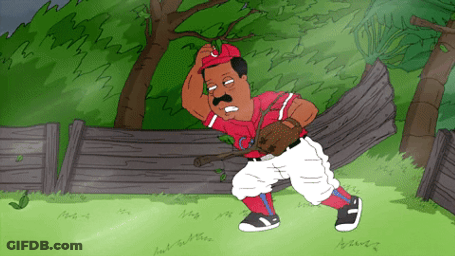 Cleveland Blown By Harsh Wind GIF