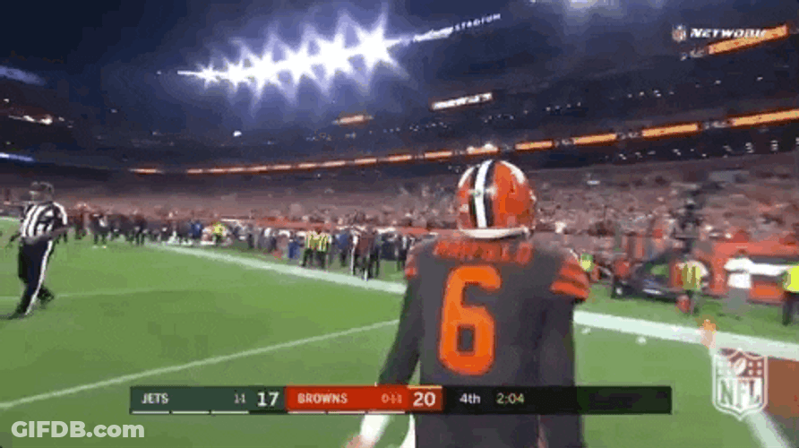Cleveland Brown Noser Celebrate Wins GIF