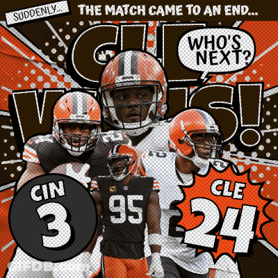 Cleveland Browns Advertisement Players Cin 3 95 Cle 24 GIF
