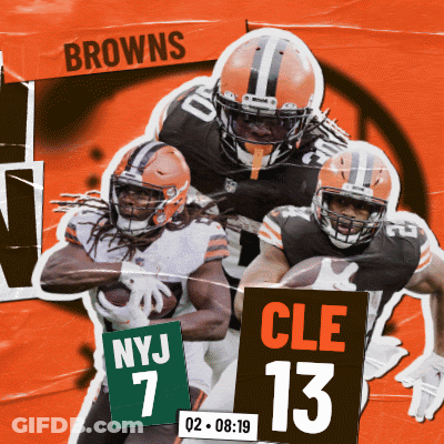 Cleveland Browns And NYJ Advertisement GIF