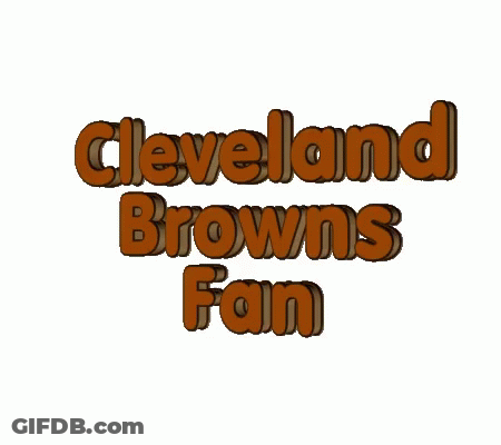 Cleveland Browns Fan Logo GIF