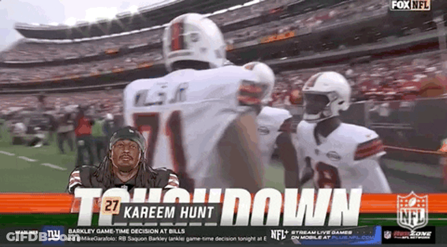 Cleveland Browns Kareem Hunt Touchdown GIF